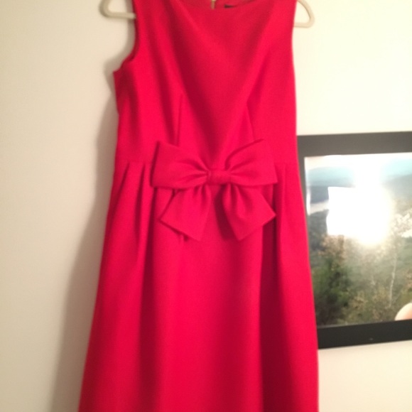 Stunning NWT Ted Baker sz 3 Nuhad Red Dress w/ Bow - Picture 3 of 5